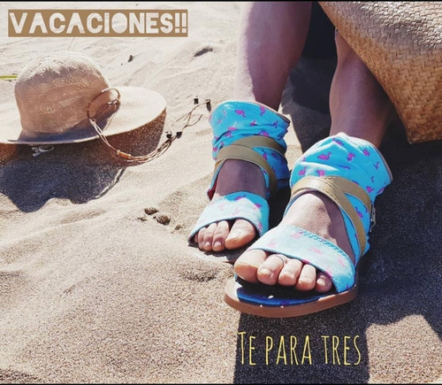 Imagen 5 de 6 de Sandalias Altas Te Para Tres De Cierres Modelo Original