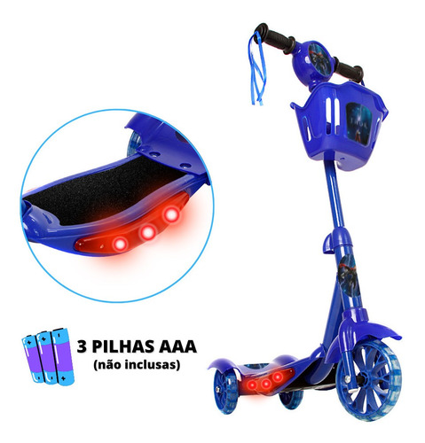 Patinete Thor Para Crianças Scooter 3 Rodas Brinquedo