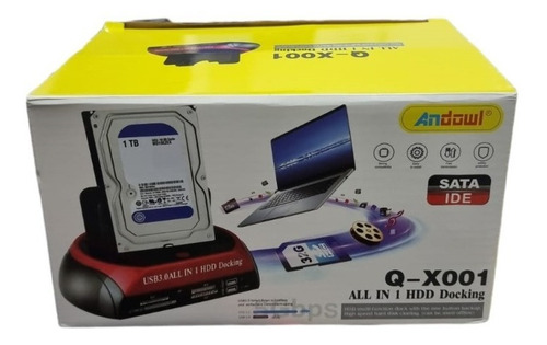 Imagen 2 de 5 de Base Docking Para Disco Duro 2.5-3.5'' Sata Hdd/ssd Usb Fast