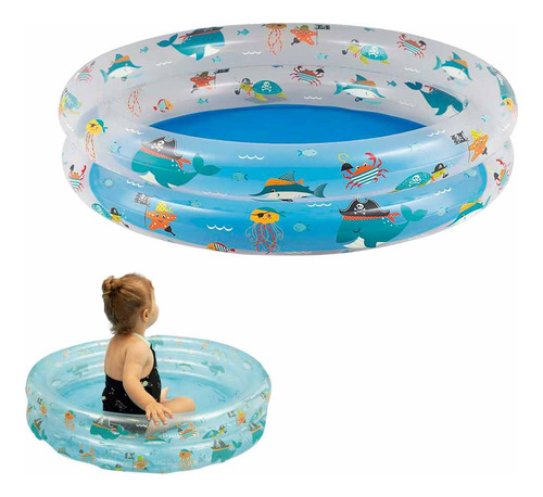 Piscina 90l Mor Fundo Do Mar Inflavel 2 Anos Infantil