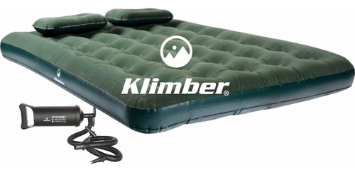 Combo Colchón 2 Plazas + 2 Almohadas + Inflador Klimber