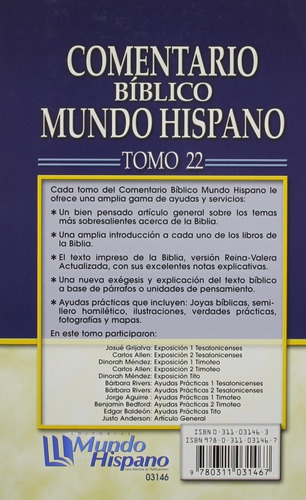 Comentario B. Mundo Hispano T. 22 Tesalon, Carro D, Estudio