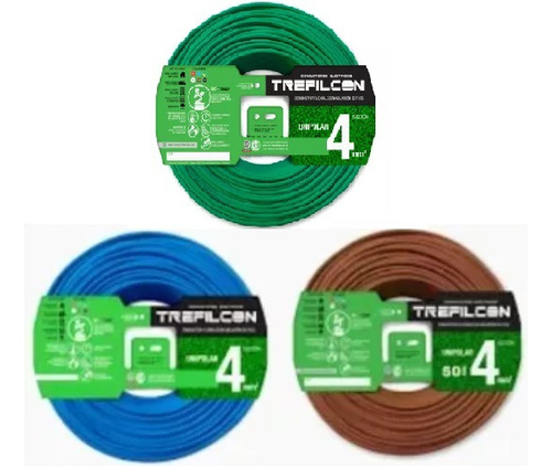 Pack 3 Rollos Trefilcon Normalizado 4 Mm X 30 Mts Colores