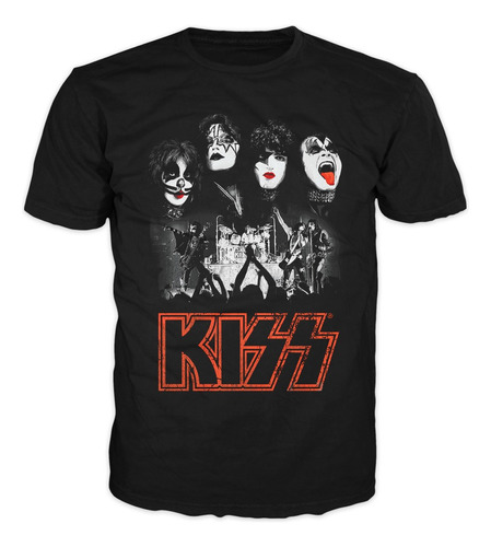 Camiseta Kiss Banda Heavy Metal Rock Clásico Adultos Niños 