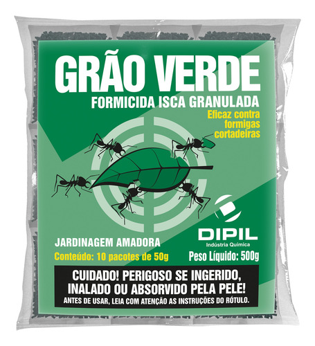 Formicida Isca Grão Verde Formigas Cortadeiras Jardim 2,5kg
