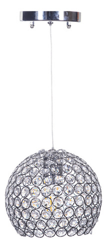 Lámpara De Cristal Cortado K9 Alto Ajustable Globo De 1 Luz