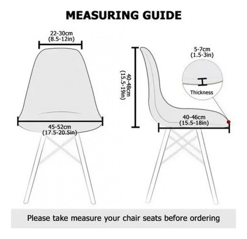 Funda De Silla De 4 Piezas, Fundas Elásticas For Sillas Eam