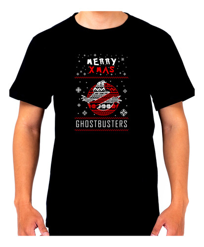 Remera Cazafantasmas Ghostbusters Navidad 862 Dtg Minos