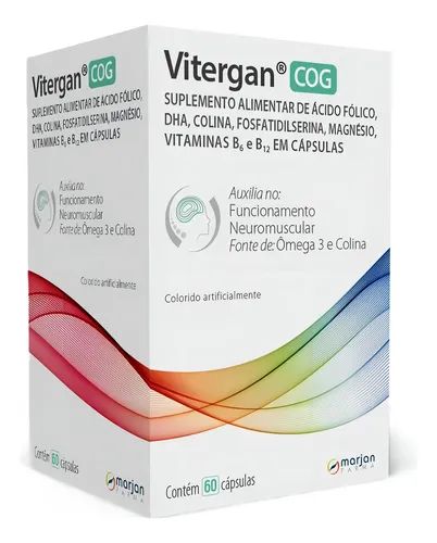 Suplemento Alimentar Vitergan Cog Com 60 Cápsulas - Marjan Sabor ...