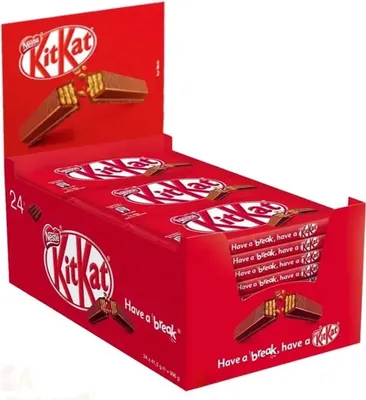 Chocolate ao Leite Kit Kat - Caixa com 24 unidades de 41,5g