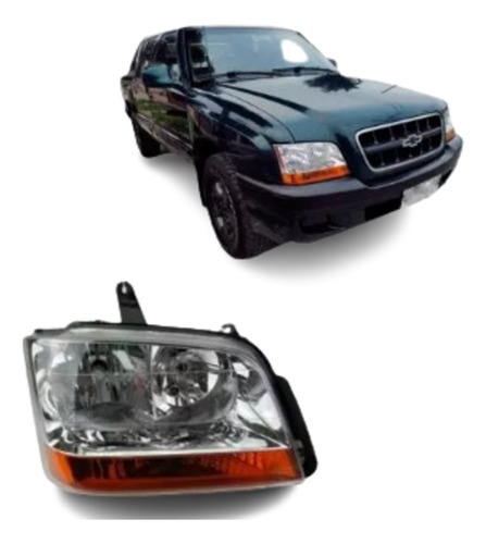 Óptico Derecho Chevrolet S10 Apache 2004 - 2010 Interm Ambar