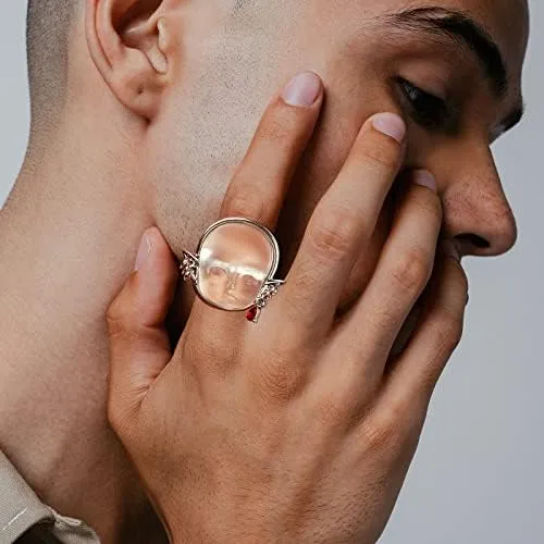 Lvow Ajustable Y2k Estilo Oscuro Anillos De Moda Para Unisex