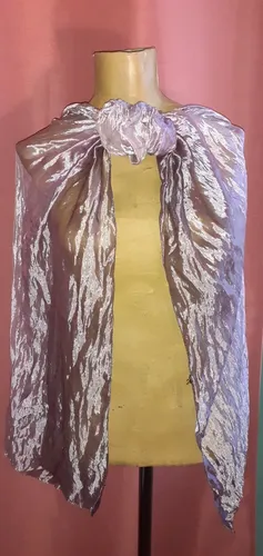 Chalina Nude Tornasolada.cien % Rayon De La India.medidas. (Usado)