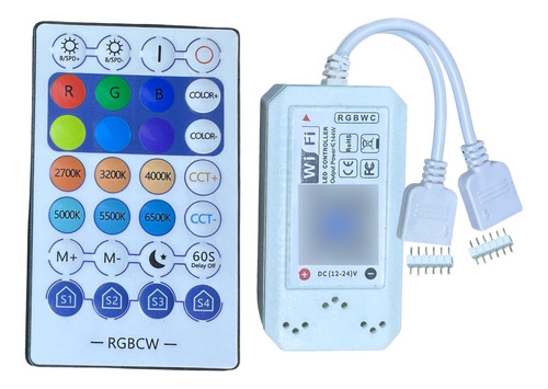 Controlador Modulo Wifi P/ Fita Led Rgbww Rgbw+ww Cct 6 Vias