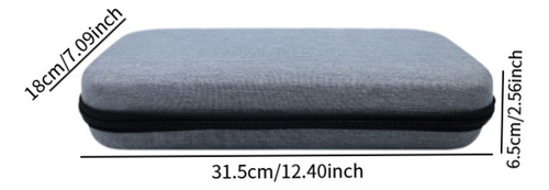 Table Tennis Racket Case, Grey With 2 Trays