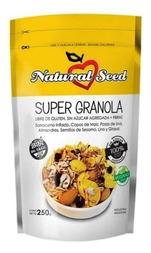 Granola Natural Seed Especial X250g - Cotillón Waf