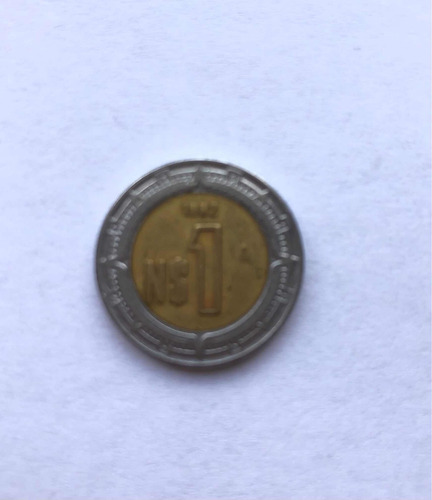 Moneda 1 Nuevo Peso Error Acuñación 1882 (Usado)