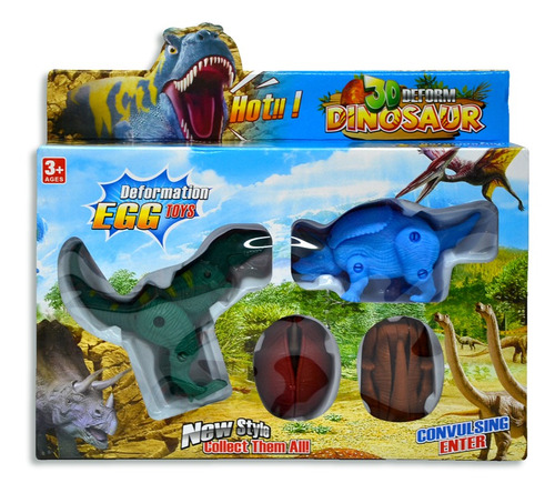 Set De Dinosaurios Coloridos En Caja Dt053