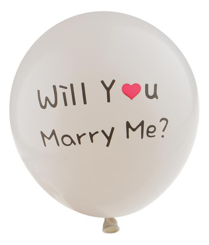 5 X 10x Globos De Látex Will You Marry Me, Accesorios Para