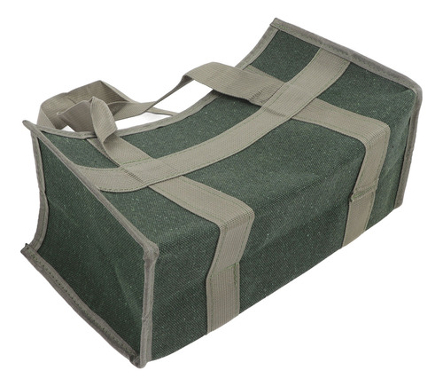 Bolsa De Herramientas Impermeable De Boca Ancha De Lona Verd