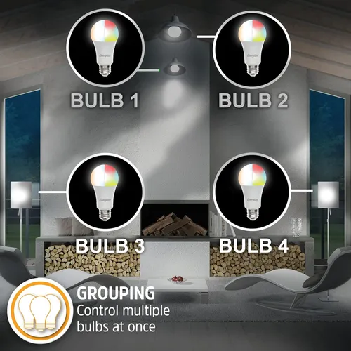 Bombilla Led Rgb Multicolor Y Multicolor Con Control De Voz