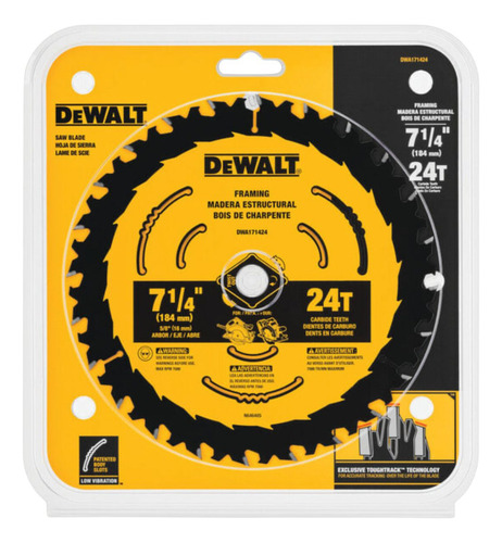 Disco De Sierra 7 1/4 24 Dientes Dewalt