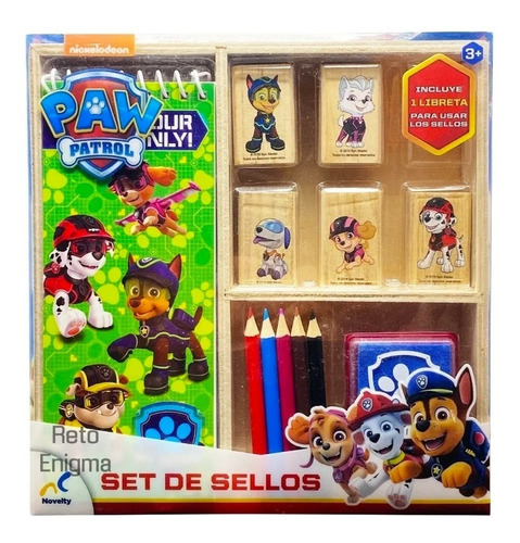 Juguete De Set De Sellos Con Libreta Novelty Paw Patrol