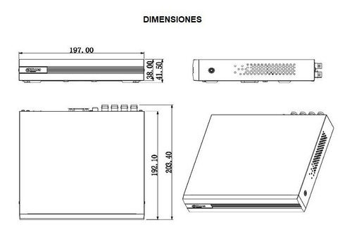 Video grabadora de vigilancia Dahua Technology XVR1B04-I de 4 canales