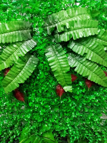 Follaje Jardín Vertical Artificial 60x40 C/u X 4 Unidades.