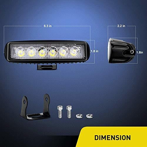 Barra De Luz - Nilight - 2 Luces Led De Trabajo De 18 W, Luc