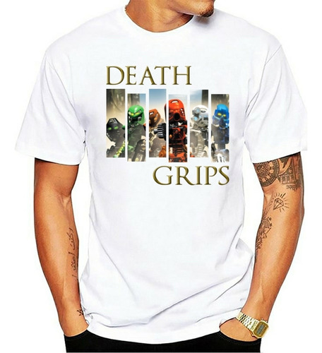 Playera Estampada De Death Grips Of Bionicle Toa Mata