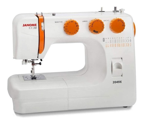 Máquina de coser recta Janome Alta Gama 2049X portable blanca 220V