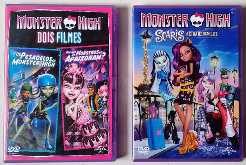2 Dvds - Monster High - Dois Filmes / Scaris