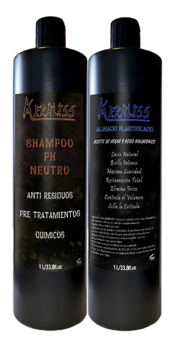 Alisado Plastificado 1lt + Shampoo 1lt