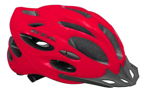Capacete Ciclismo Bike Mtb Speed Gta Sinalizador Led Neon Cor Vermelho Tamanho 58-62cm