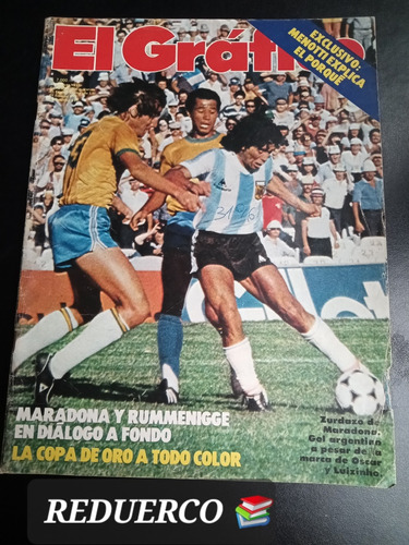 El Gráfico 3196 Maradona Rummenigge Menotti 6/1/1981