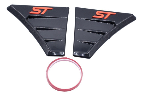 Cubiertas Laterales De Alerón Negras Para Focus Rs Mk2