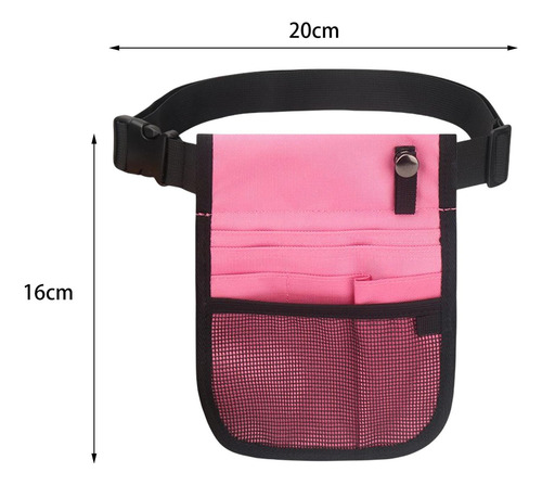 4 Práctico Organizador De Enfermera, Cinturón, Rosado