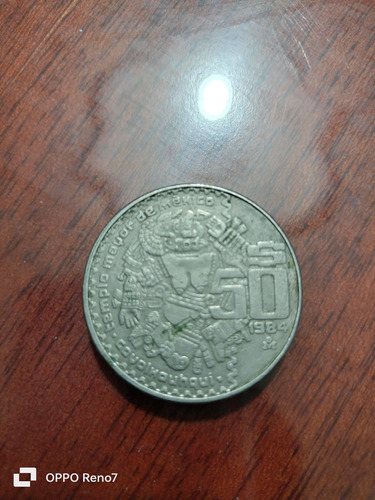 Moneda Antigua De $50 Pesos Del Año 1984