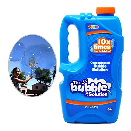 Juguete Joyin 32 Oz Solución De Burbujas Grandes 2.5 Galones