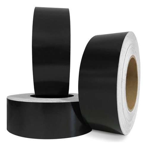 Rolo Vinil Adesivo Refletivo Preto - 1 M X 5 Cm - Padrão 3m