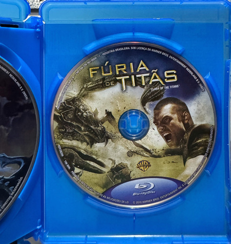 Blu-ray Fúria De Titãs (2010) - Duplo - Livreto - Chaveiro