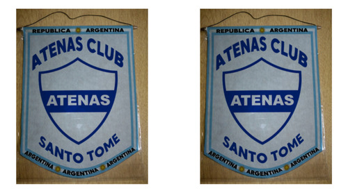 Banderin Mediano 27cm Atenas Club Santo Tomé