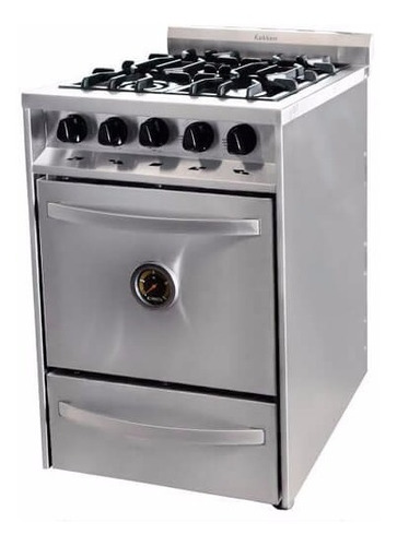 Cocina Industrial Kokken 60cm. 4h Acero Inox. C/ Grill