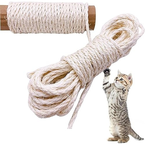 Pet Show 1/4 Pulgada 6mm Cats Sisal Rope 32.8 Pie(10m) Cat S