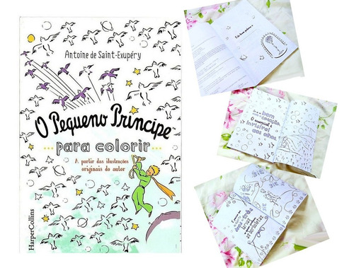 Imagem 3 de 4 de O Pequeno Príncipe Livro De Colorir + Versão Ilustrada Kit 3