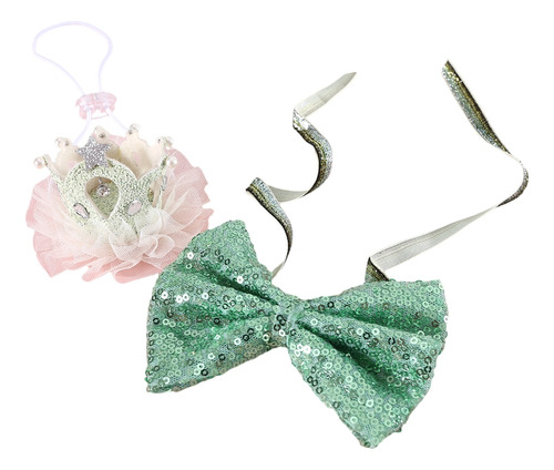 (pk) Cuello De Boda Con Forma De Lazo Brillante, Coronas, Tr