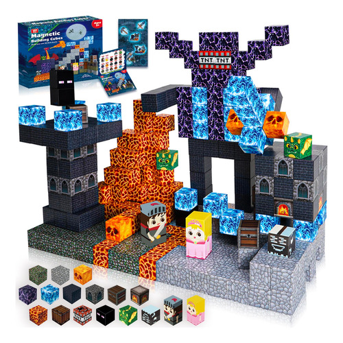 Bloques Magnéticos Annexfun Build Magnet Dark Mechanical Cas