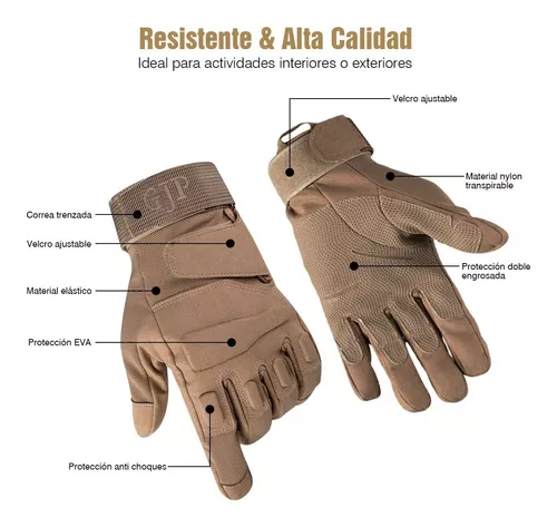 Guantes Tácticos Militar Motocicleta Bici Uso Rudo Calidad