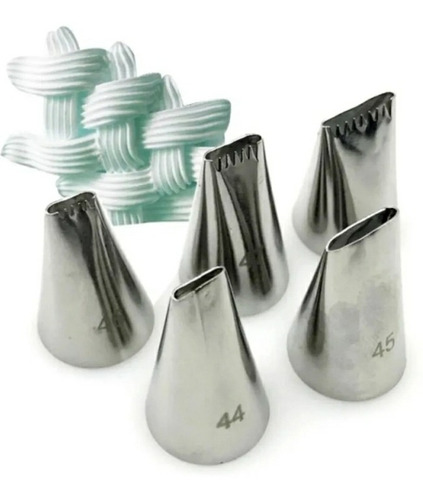 Imagen 2 de 3 de Boquillas O Duyas Pasteleras Cestas 5 Pcs